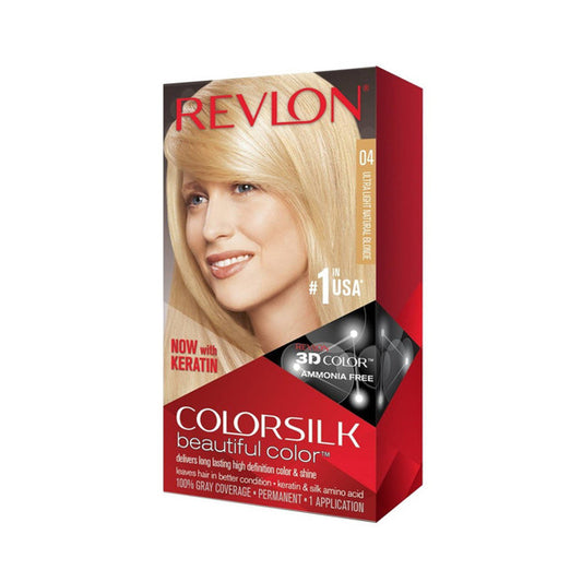 Revlon 2 Packs ColorSilk Hair Colour 04 Ultra Light Natural Blond