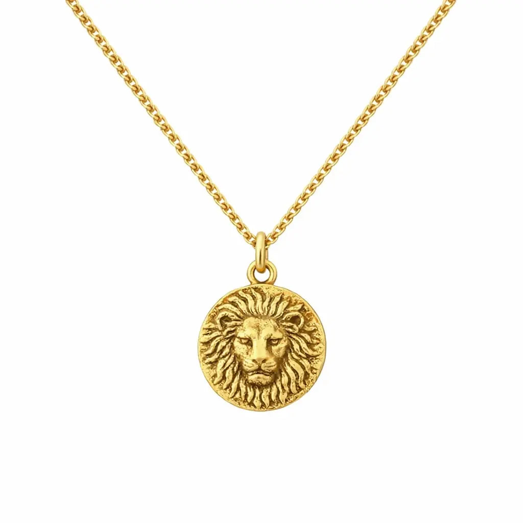 Ancient Lion Head Coin Necklace marketplace image