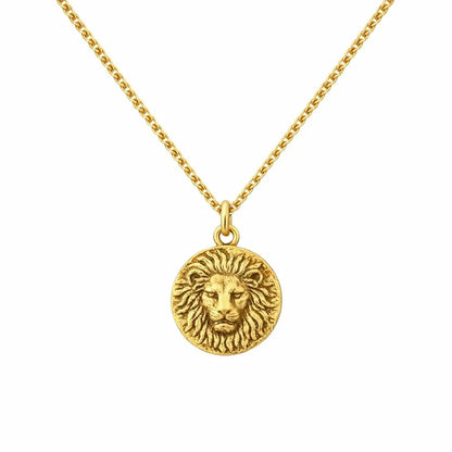 Ancient Lion Head Coin Necklace marketplace image