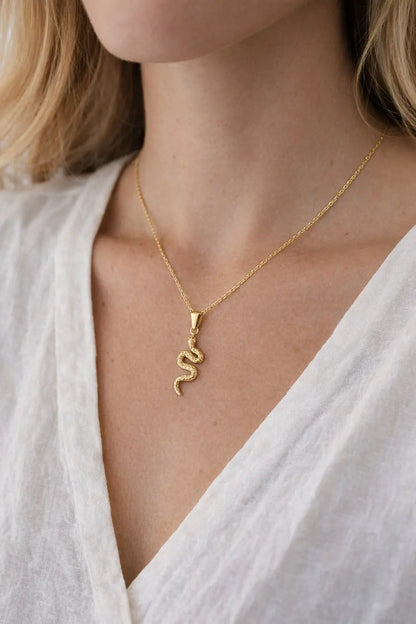 Gold Plated Roman Coin Pendant 15 sku-15-L15 S型灵蛇 model image
