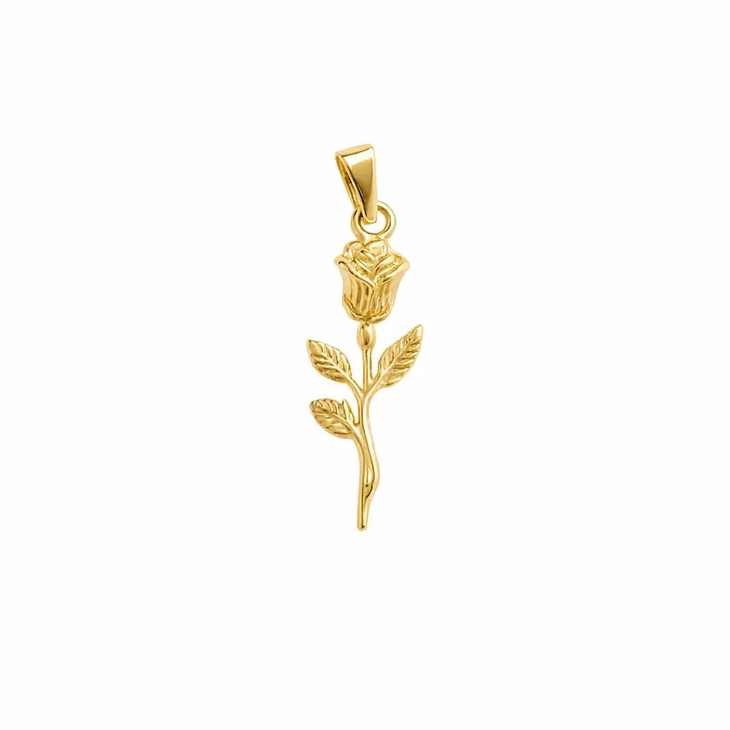 Gold Plated Roman Coin Pendant 22 sku-21-L22 一支玫瑰 marketplace image