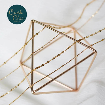 Unique Gold Plate Womens Girls Solid Necklace Chain For Pendant Fashion Jewelry Pantsnsox