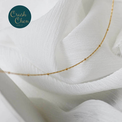 Unique Gold Plate Womens Girls Solid Necklace Chain For Pendant Fashion Jewelry Pantsnsox