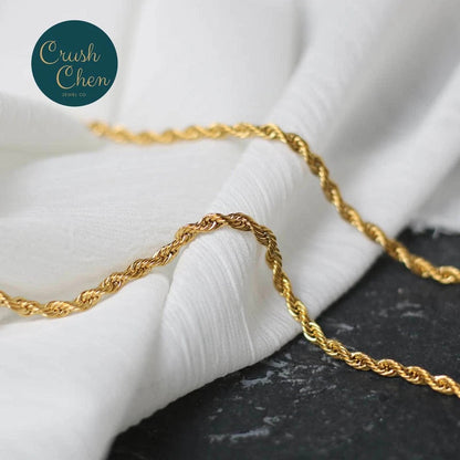 Unique Gold Plate Womens Girls Solid Necklace Chain For Pendant Fashion Jewelry Pantsnsox