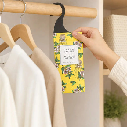 Rose Cottage 12Packs Nectarine Bloom Flower Closet Air Freshener Deodorizer Scented Sachets Bags for Drawer and Closet model image
