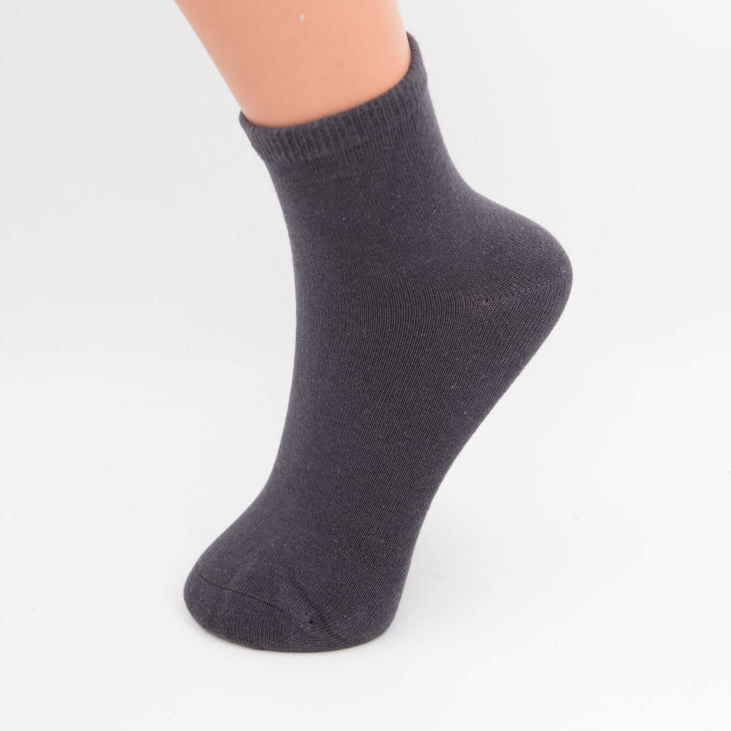 Cotton 12 Pairs Ankle Sports Solid Plain Color Socks