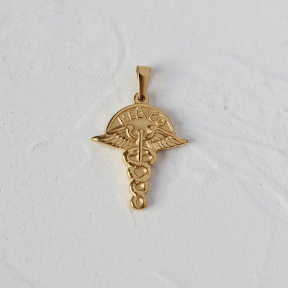 Gold Plated Roman Coin Pendant 12  sku-12-L12 天使之翼 Crushes.