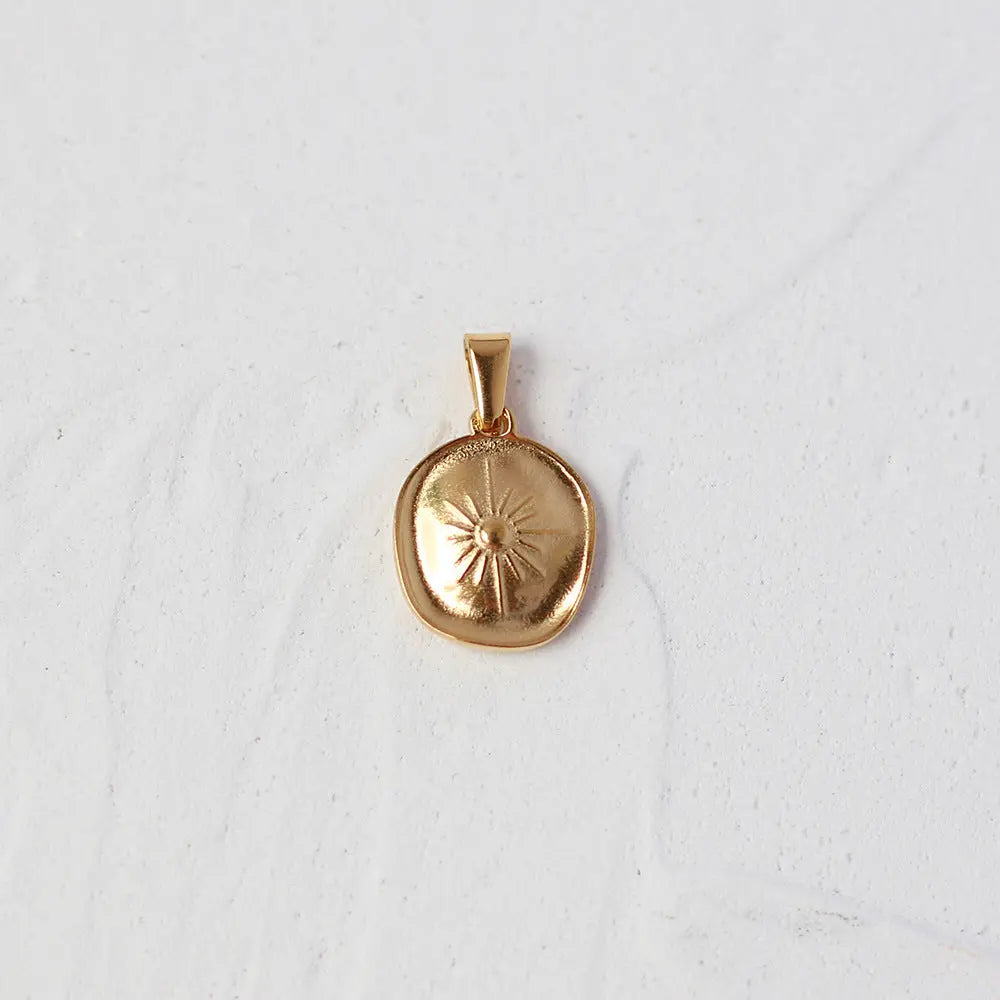 Gold Plated Roman Coin Pendant 17 sku-17-L17 不规则八芒星 Crushes.