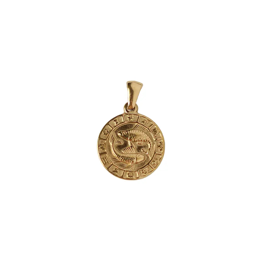 Gold Plated Roman Coin Pendant Charm, Antique Portrait Necklace Pendant, No Chain Crushes.