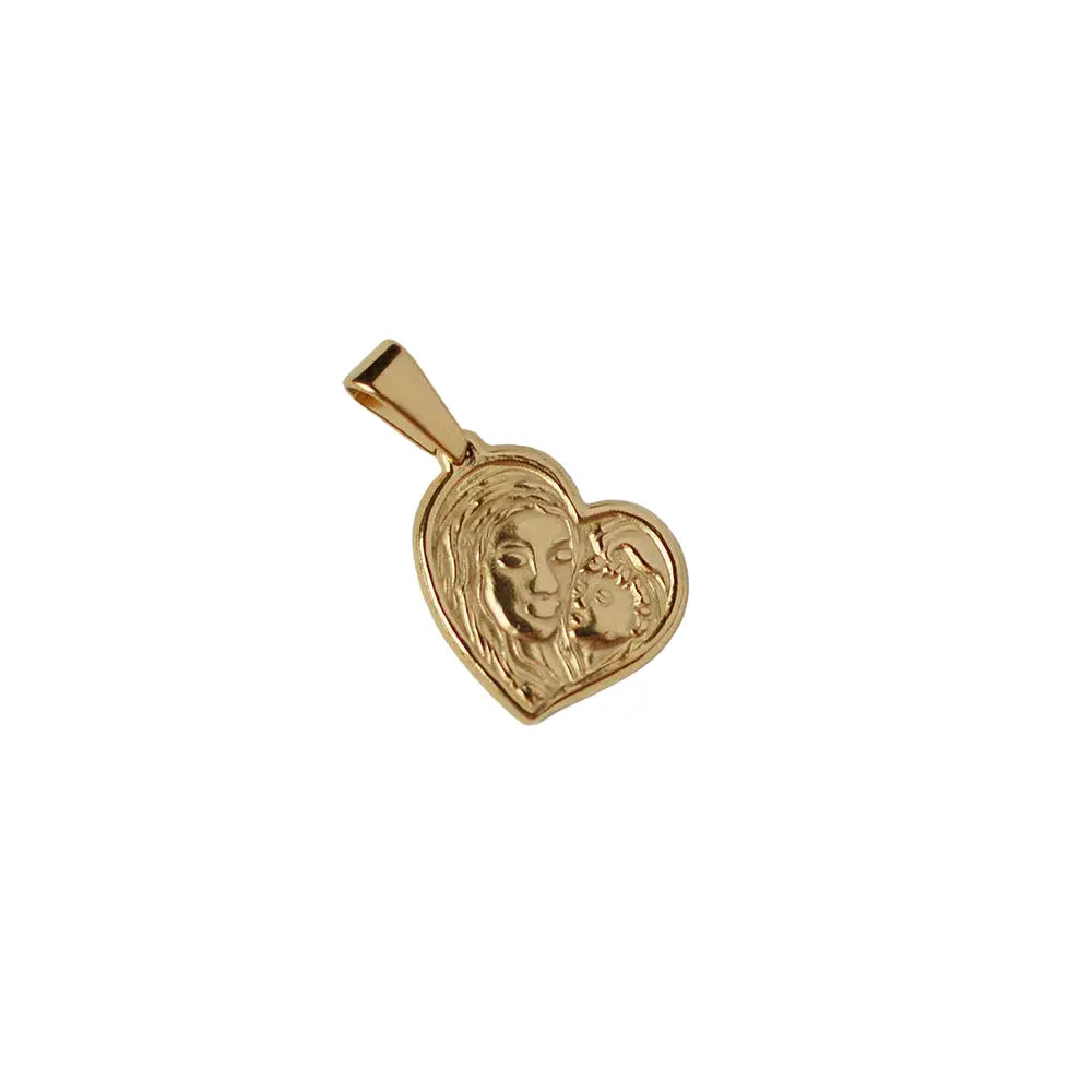 Gold Plated Roman Coin Portrait Pendant, 18K Style Antique Charm, No Chain Crushes.