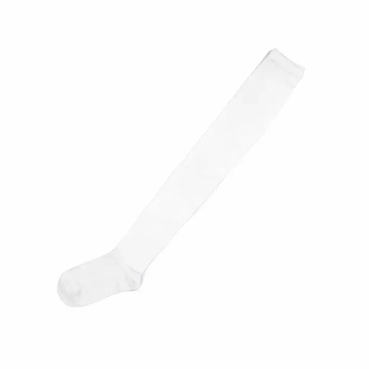 White Cotton Thigh High Socks Size 2-8 For Women marketplace image