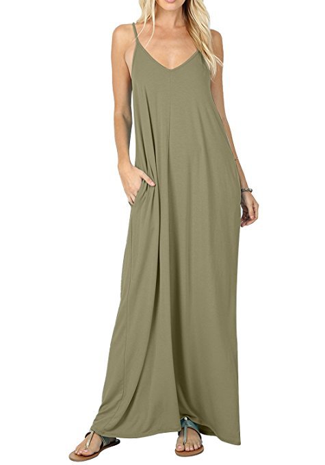 Women Full Slip Long Loose Camisole Liner Dress Under Dress Liner Pantsnsox