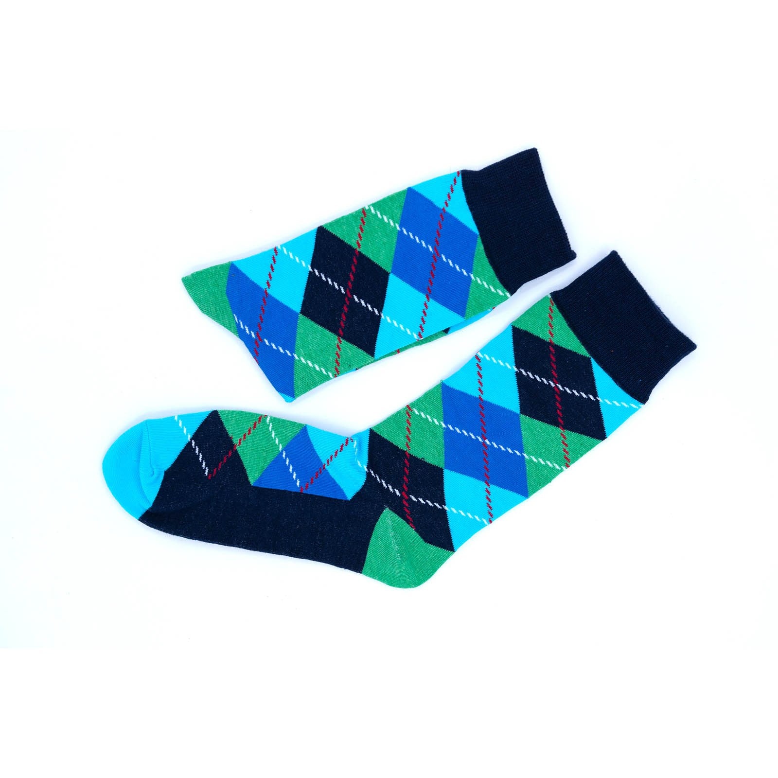 Argyle Diamond Socks - Pantsnsox