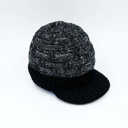 Mens Fashion Knitted Beanies Hats Winter Ladies Unisex Baggy Beret Cap Hat Black Pantsnsox