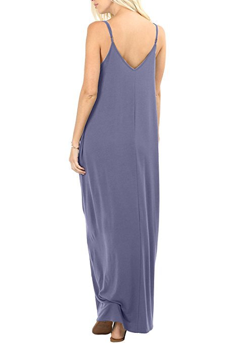 Women Full Slip Long Loose Camisole Liner Under Pocket Dress - Pantsnsox