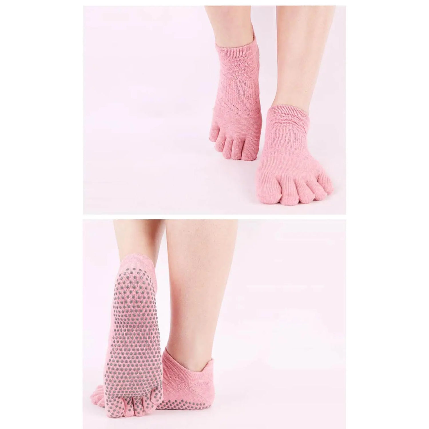 Non Slip  Low Rise Full-Toe Yoga Socks - Pantsnsox