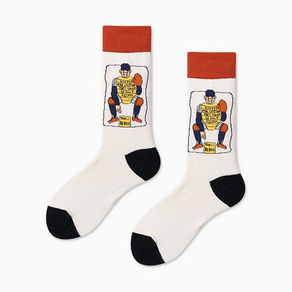 Bears Paint Cartoon Crew Socks Gift Box - Pantsnsox