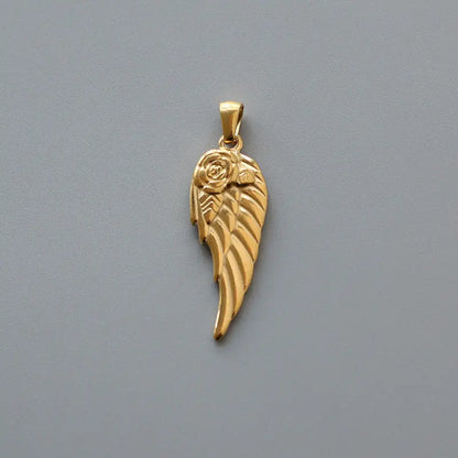 Angel Wing Love Hearts Locket Necklace - Pantsnsox