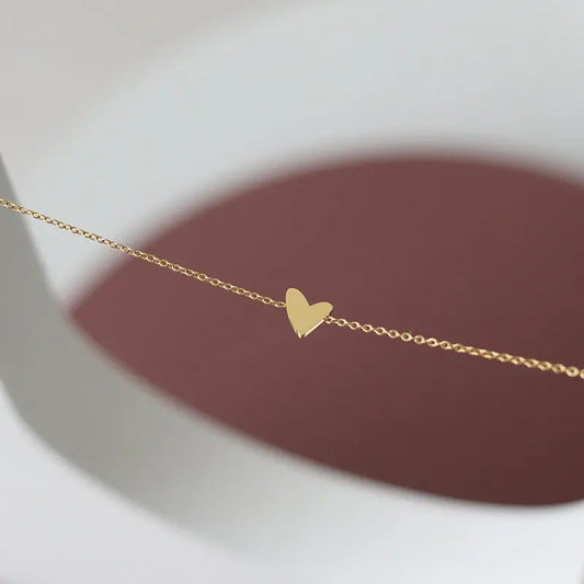 Gold Plated Irregular Heart Bracelet Golden Layering Perfect Gift Pantsnsox