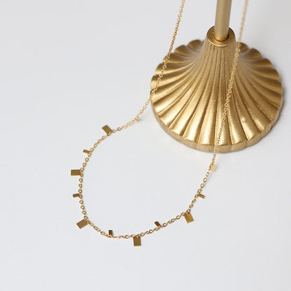 Modern Simple Chain Golden Necklace