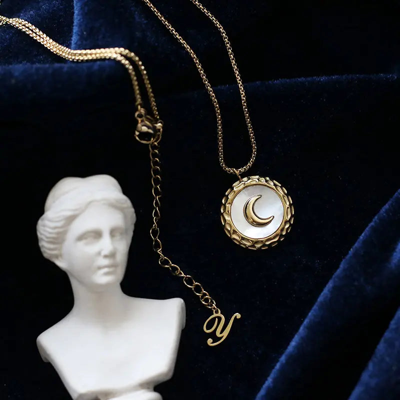 Mother of Pearl Moon Charm - Pantsnsox