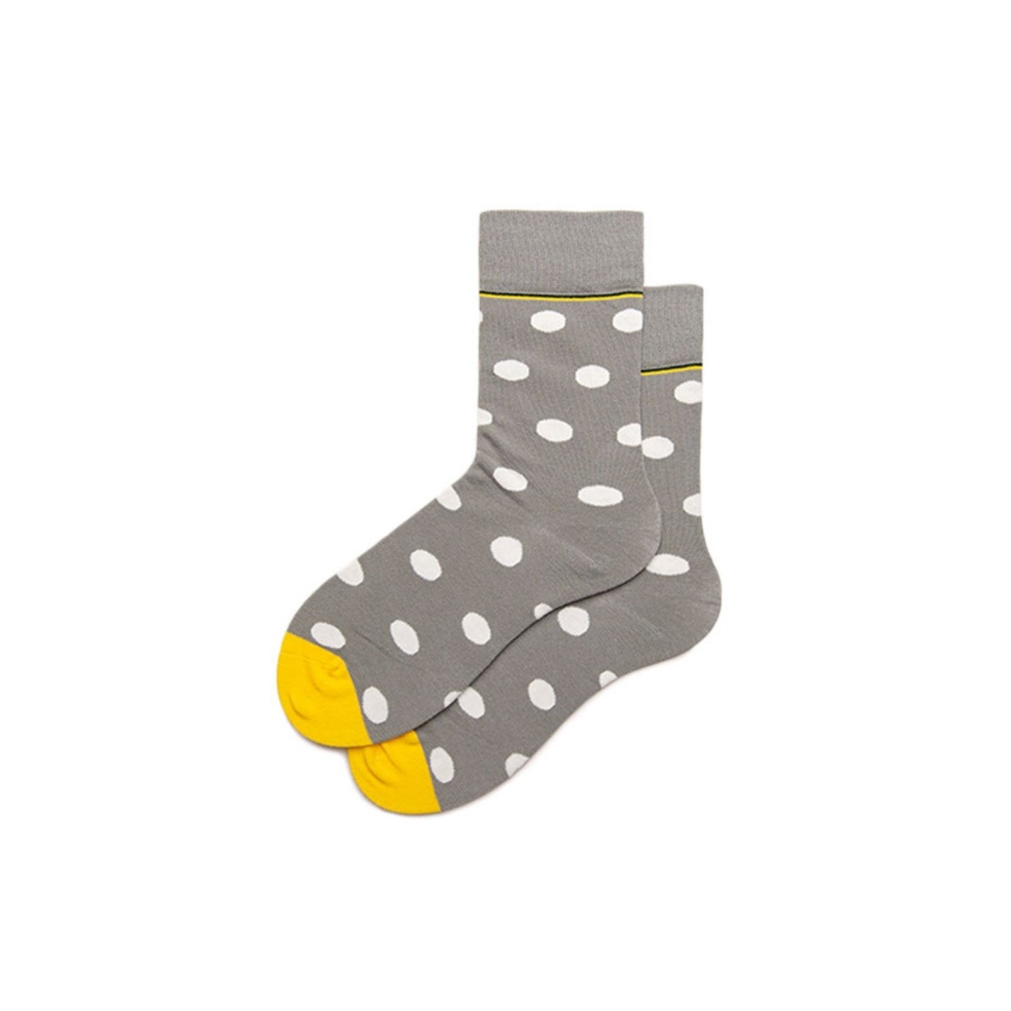 Grey Spot Colourful Socks - Pantsnsox