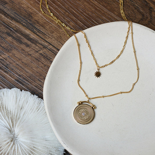 Plated Voyager Necklace - Pantsnsox