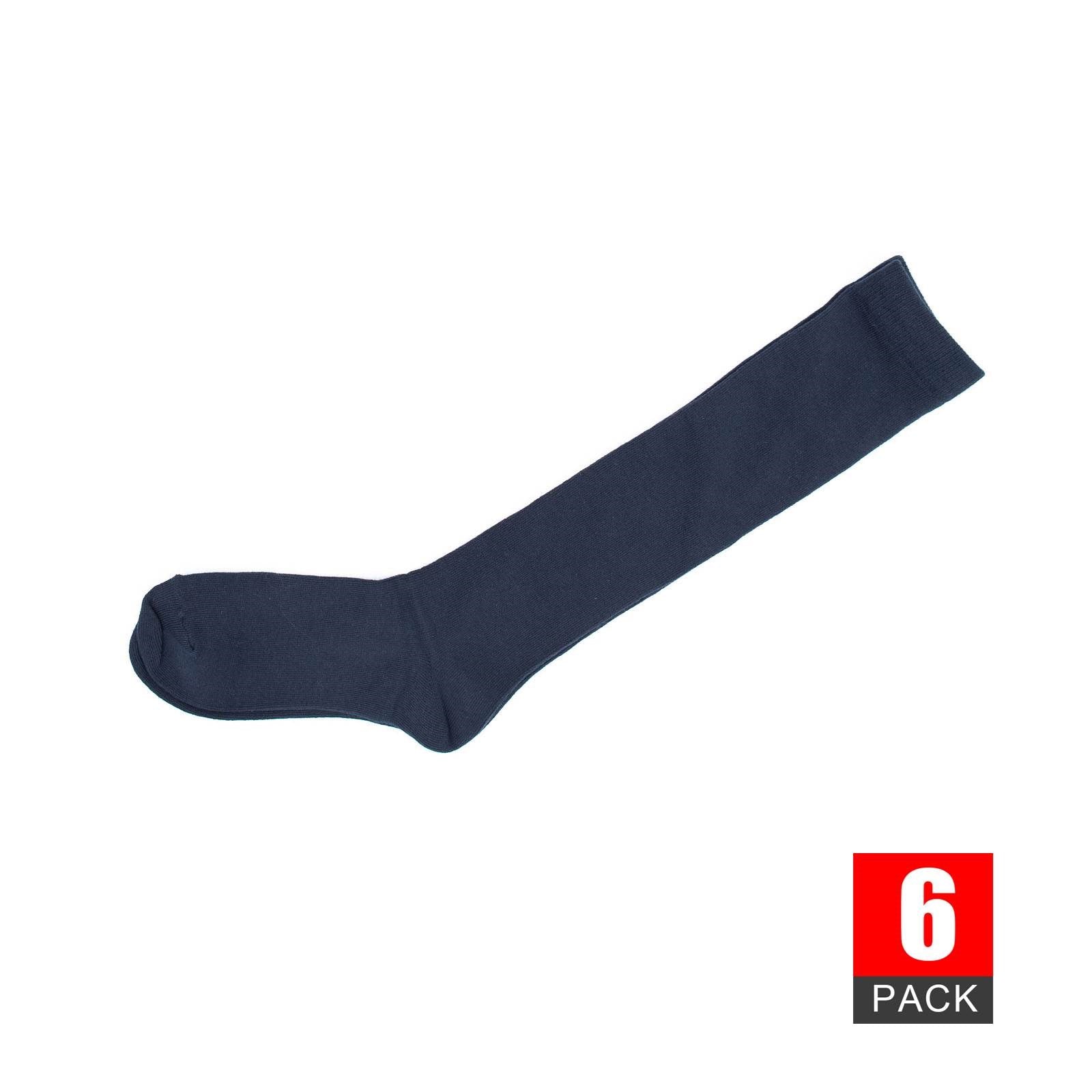 Girls Navy Blue School Knee High Socks - Pantsnsox