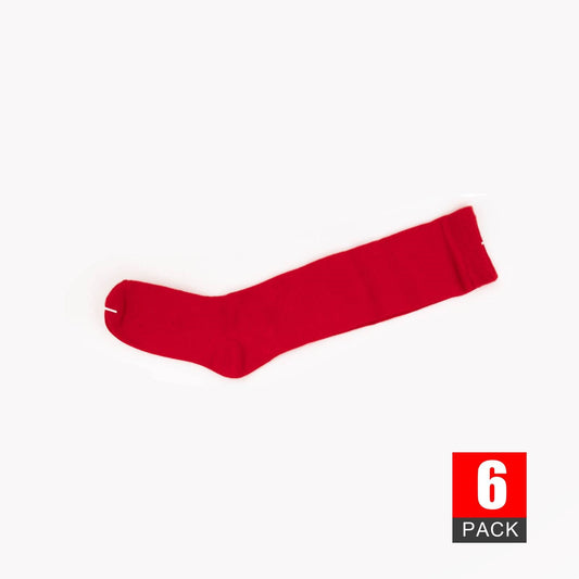 Girls Red School Knee High Socks - Pantsnsox
