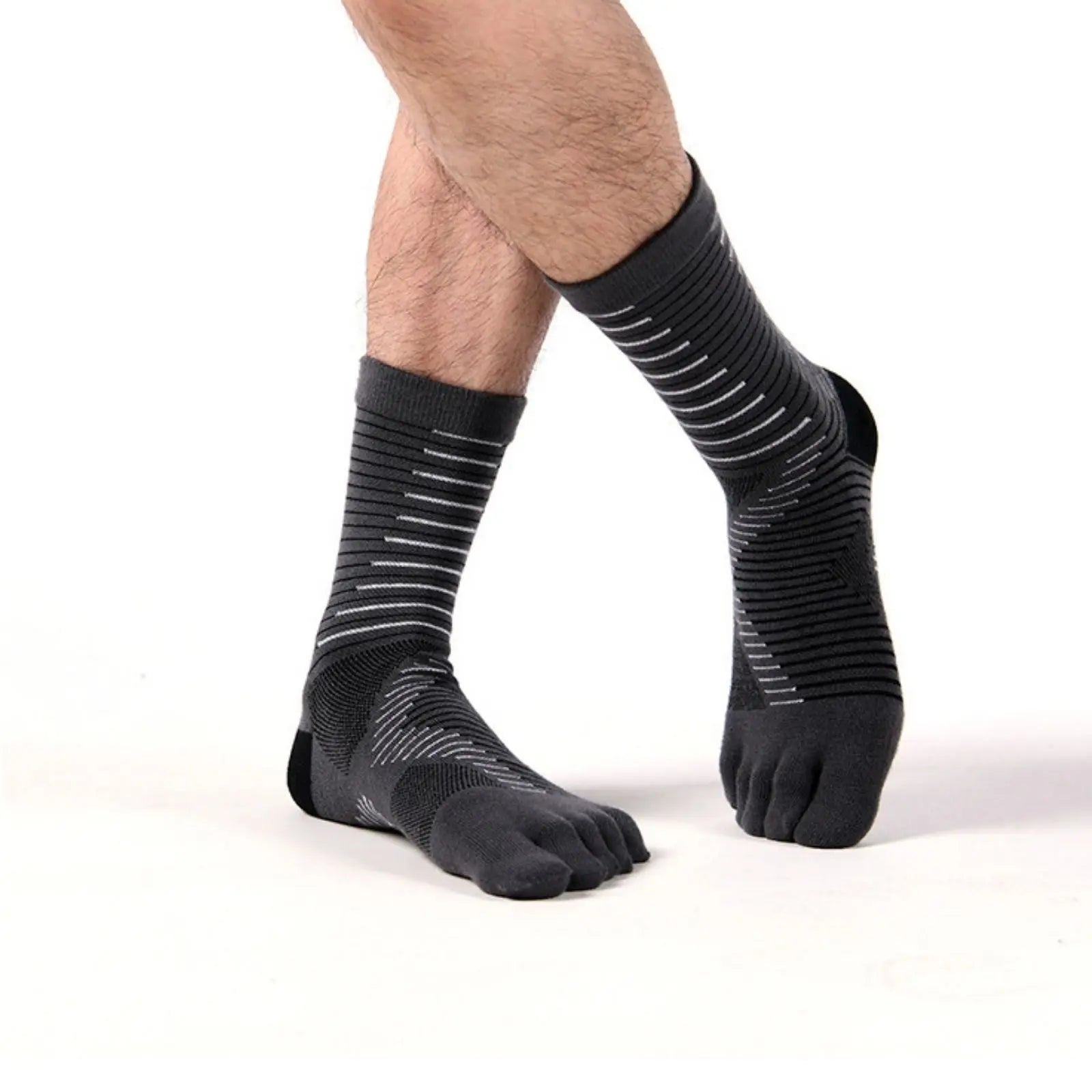 Compression Long Toe Coolmax Compression 3 Pairs Ankle Toe Socks – Pantsnsox