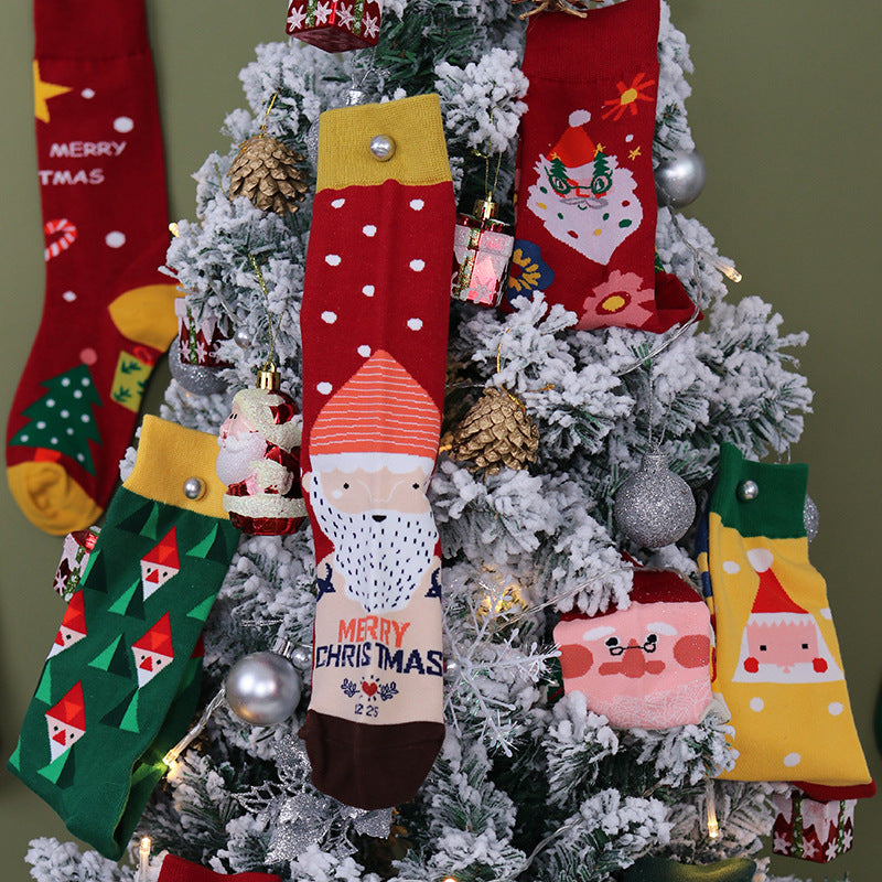 Xmas 4 Pairs Novelty Fun Crew Socks