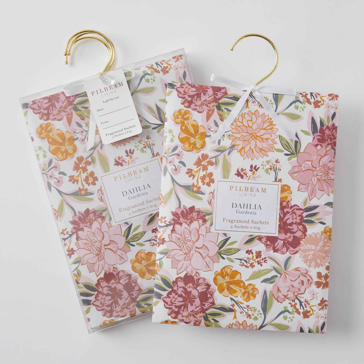 Pilbeam Dahlia Scented Hanging Sachets 4*60g