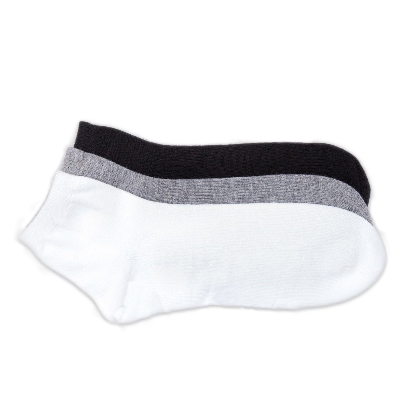 Cotton Adult Ankle Sports Solid Plain Color Socks - Pantsnsox
