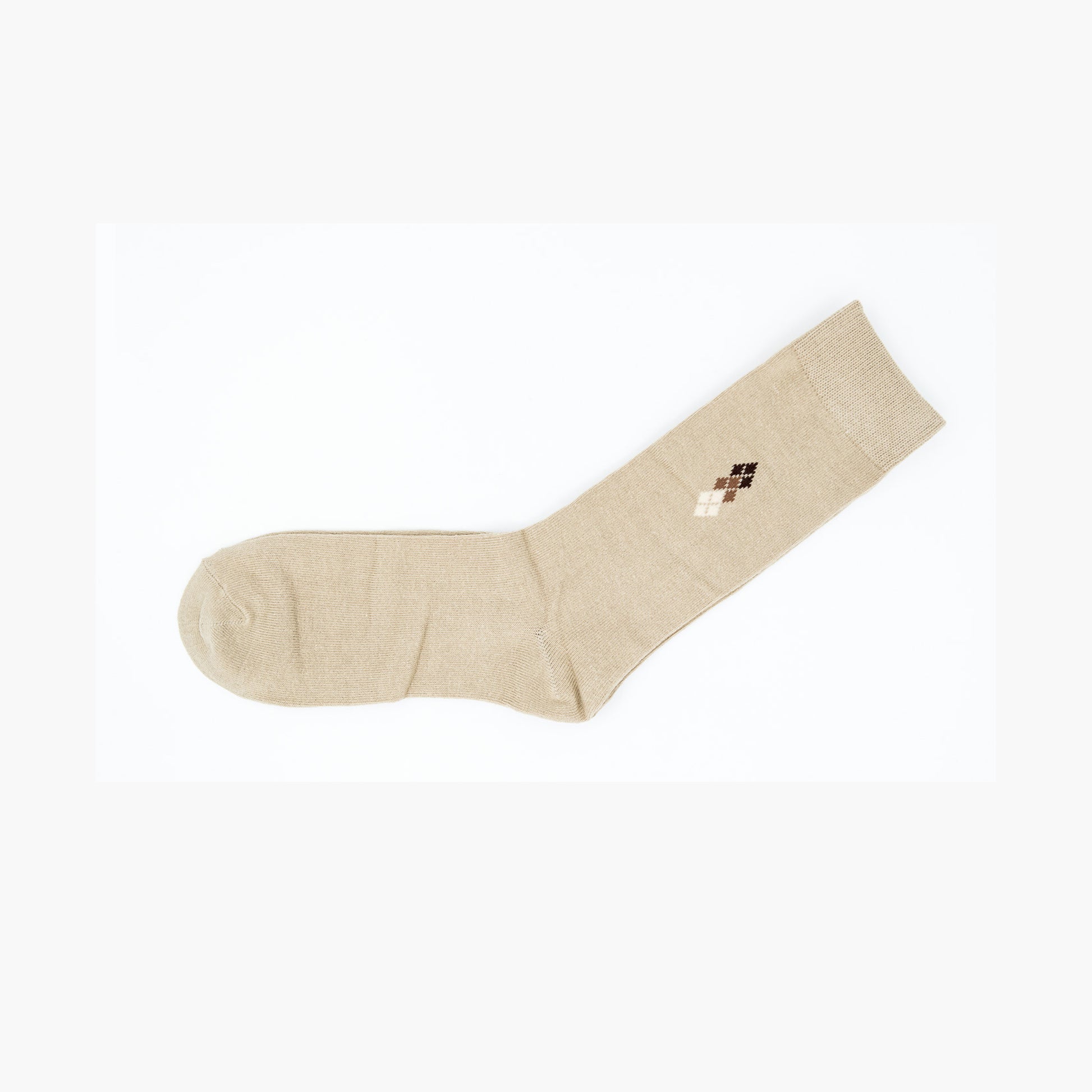 Mens Beige Crew Comfort Business Premium Men Cotton Socks 6-11 AU Stock - Pantsnsox