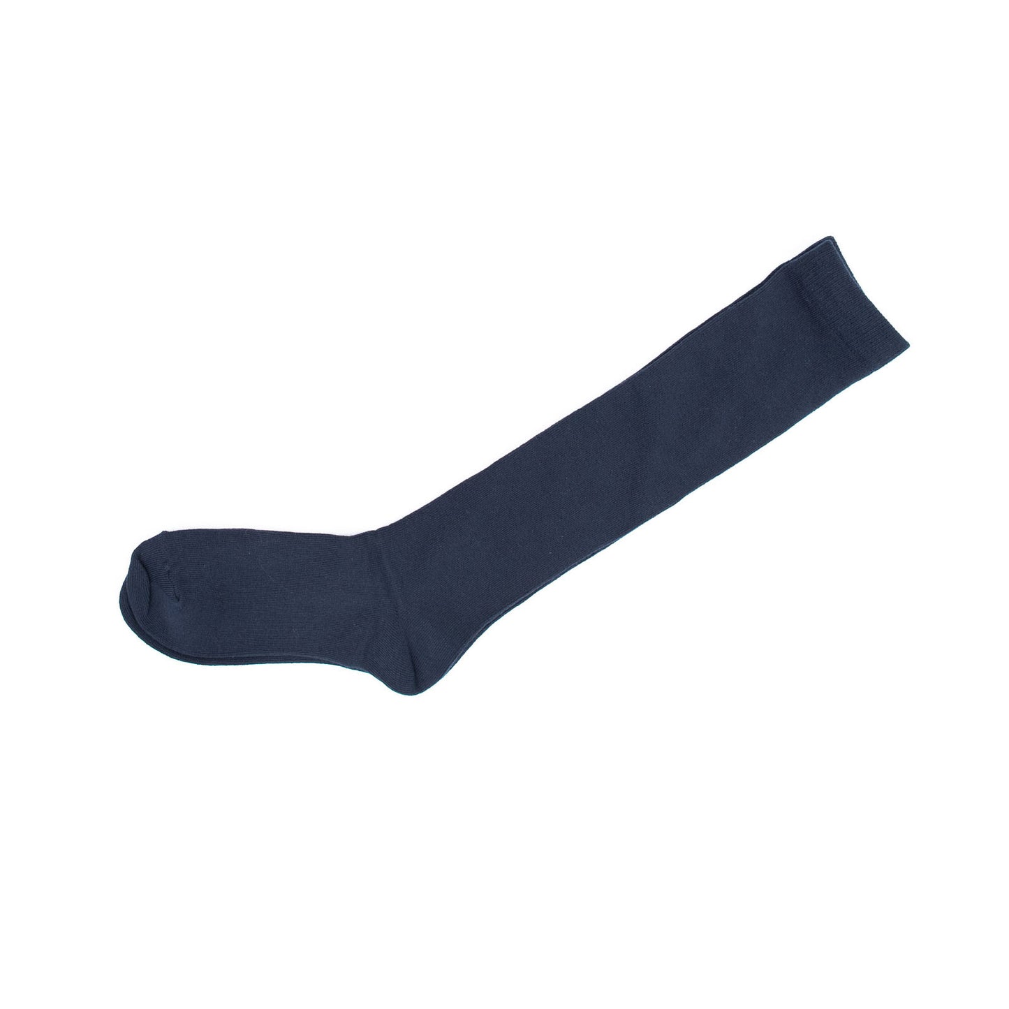 Girls School Knee High Cotton Socks Plain Black White Navy Socks 5-8 9-12 13-3 - Pantsnsox