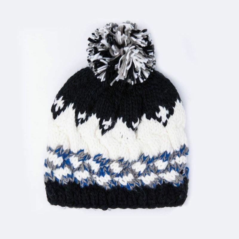 Pom pom Hat Beanie Winter Women Warm Knit Ski Bobble Cap Knitted Crochet Wool Au - Pantsnsox