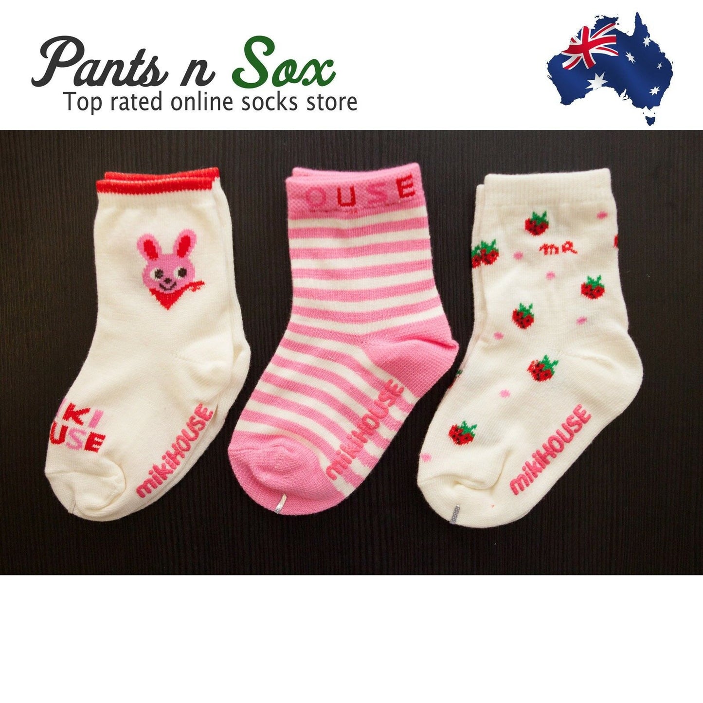 Kids Girls Socks Size 1 to 2 Year Cotton Spandex New Wholesale Gift - Pantsnsox