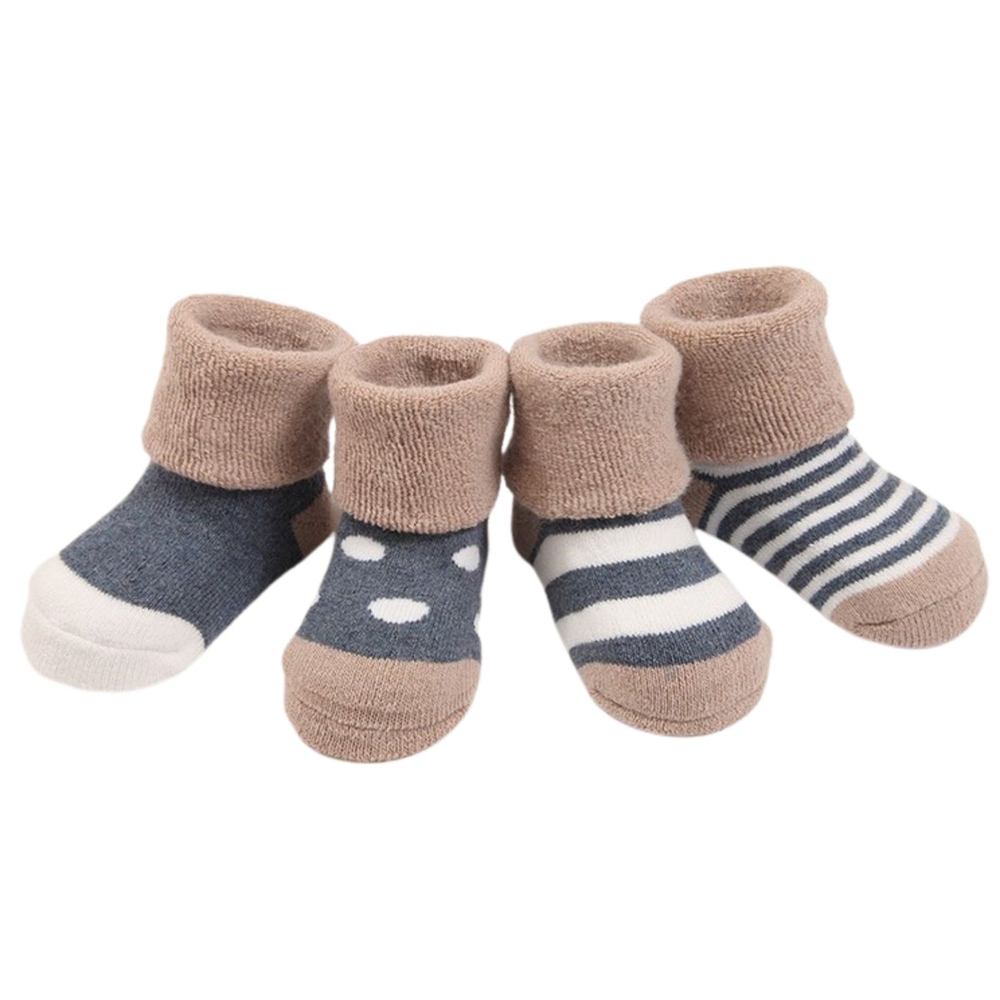 4 Pairs Kids Toddler Infant Cotton Socks