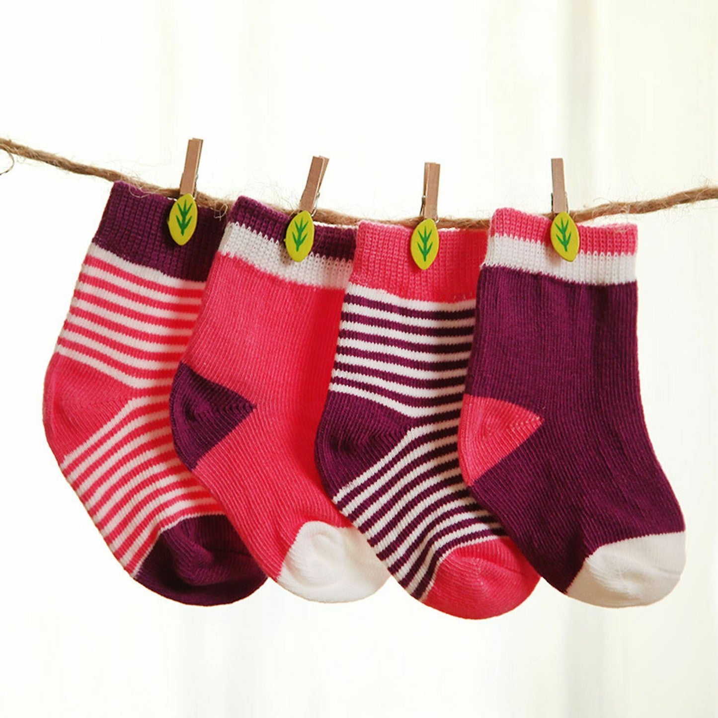 Kids Toddler Infant Cotton Socks Pink - Pantsnsox