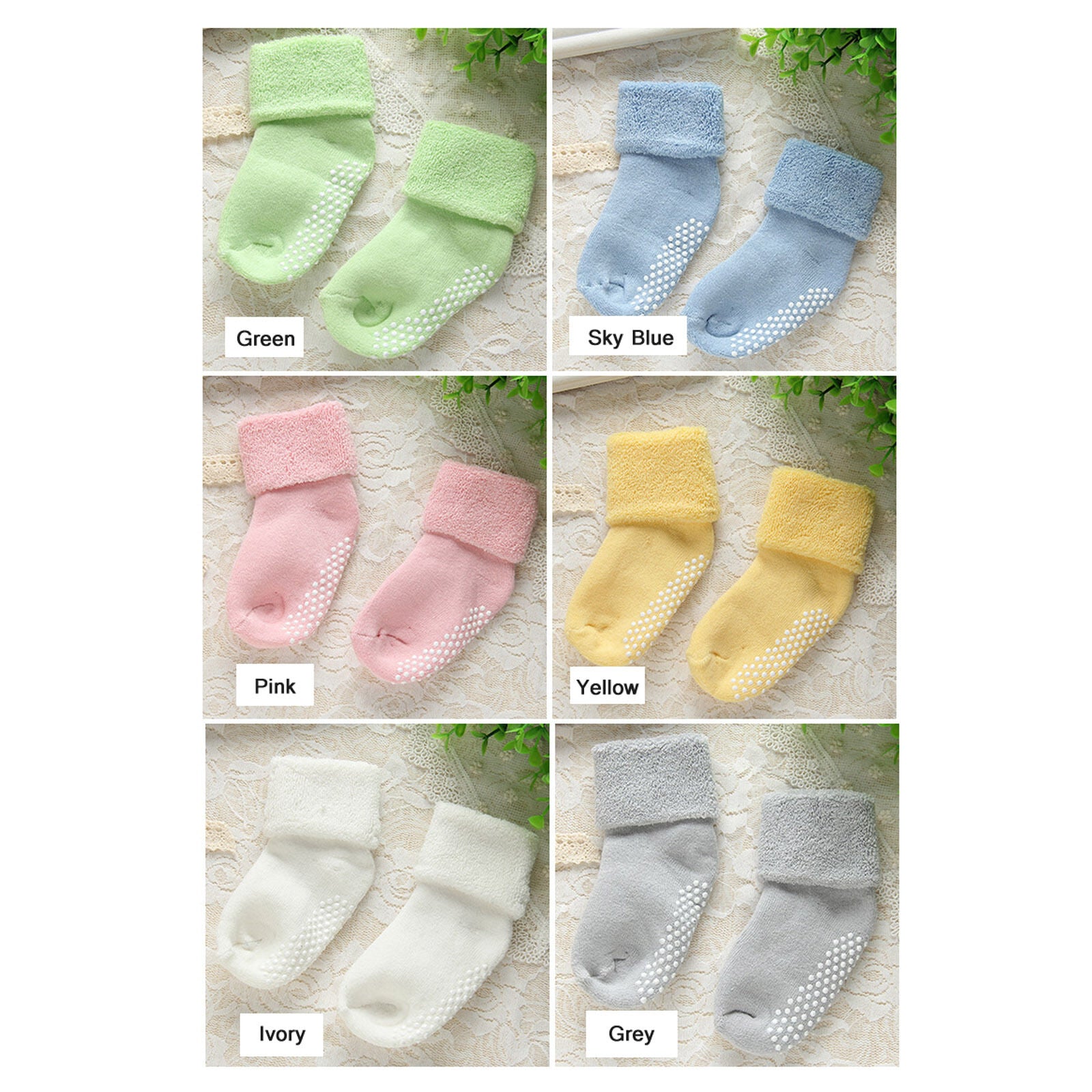 Unisex Thick Cotton Baby Toddler Girl Boy Anti-Slip Socks Shoes Slipper - Pantsnsox