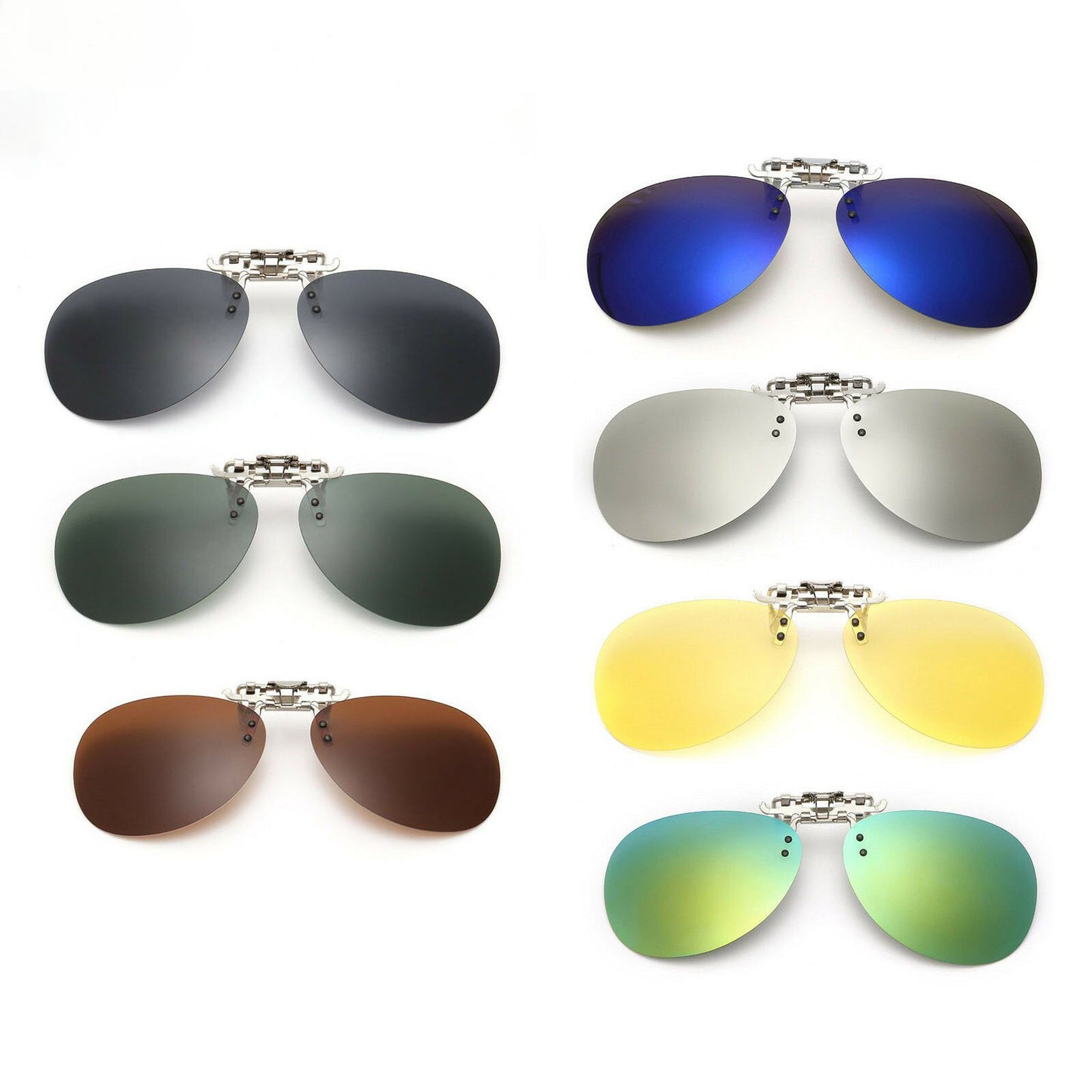 Unisex Polarized Clip On flap up Sunglasses UV 400 Protection Mens Womens - Pantsnsox