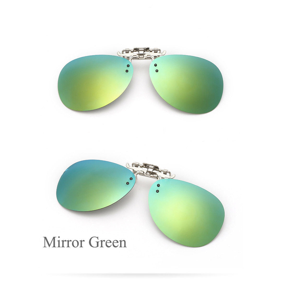 Unisex Polarized Clip On flap up Sunglasses UV 400 Protection Mens Womens - Pantsnsox