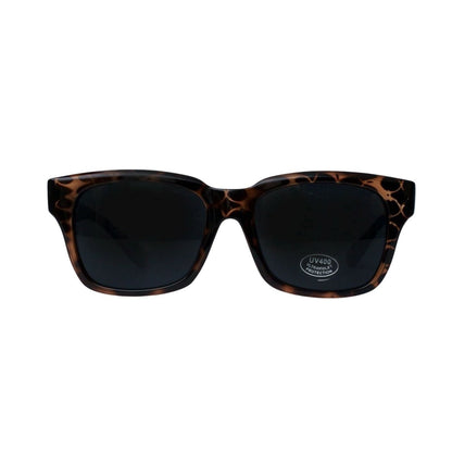 Mens Tortoise Shell Frame Black Sunglasses - Pantsnsox