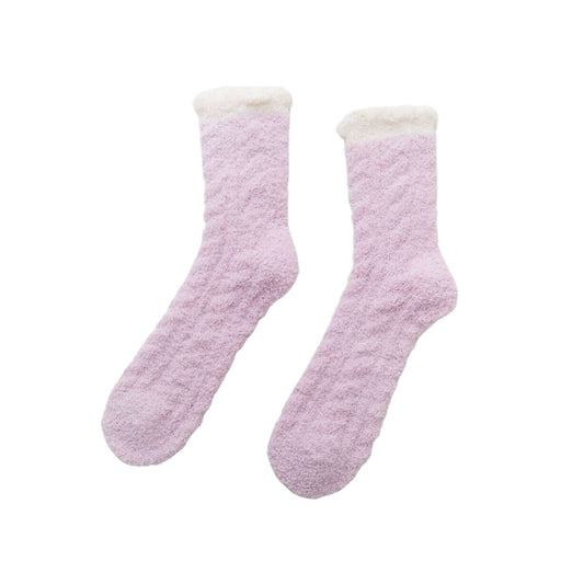 Pink Thick Winter Sleep Socks - Pantsnsox