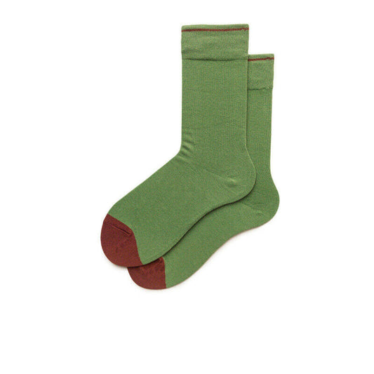 Women Fruity Colours Casual Green Comfortable Cotton Crew Socks - Pantsnsox