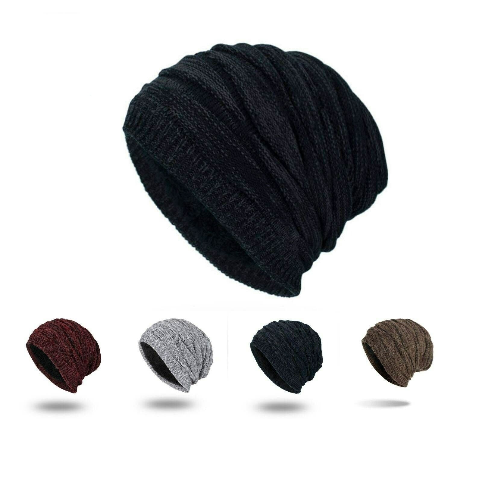 Winter Knit Long Slouch Warm Beanie Hat – Pantsnsox